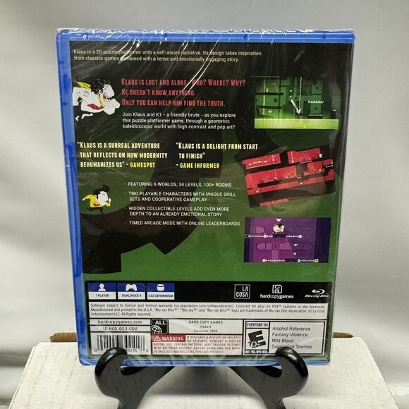 Klaus K1 PS4 Game Hard Copy Games Indie Puzzle Platformer New Sealed Playstation - Picture 2 of 9
